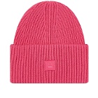 Acne Studios Women's Pana Face Beanie in Bright Pink