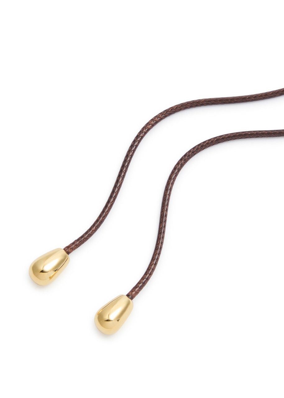 Eliou Timbo Gold-plated Cord Necklace - One Size