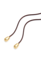Eliou Timbo Gold-plated Cord Necklace - One Size