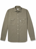 DOPPIAA - TENCEL™ Lyocell, Cotton and Linen-Blend Shirt - Green