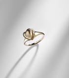 Persée 9kt gold ring with diamond