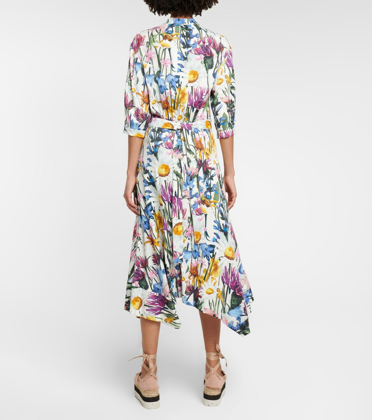 STELLA MCCARTNEY ワンピース Satin midi dress1052168 STELLA Mccartney | Yellow Women's Midi Dress | YOOX