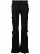 COURREGES - Multi-strap Bootcut Wool Pants