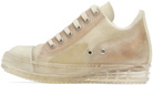 Rick Owens Beige Transparent Sneakers