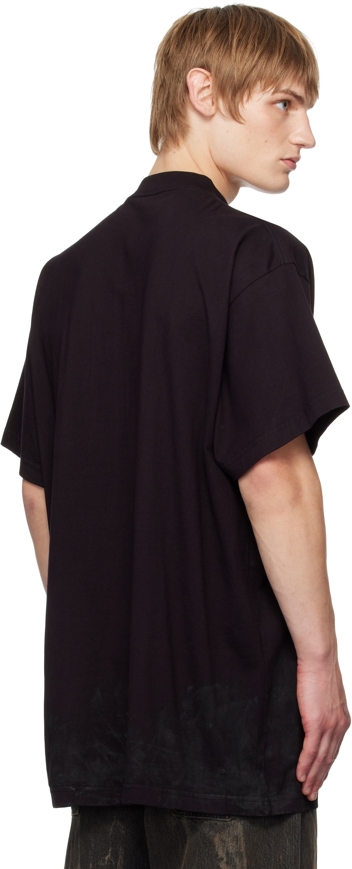 Balenciaga Black Metal BB Stencil T-shirt Balenciaga