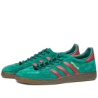 Adidas Men's Handball Spezial Sneakers in Green/Burgundy/Gum