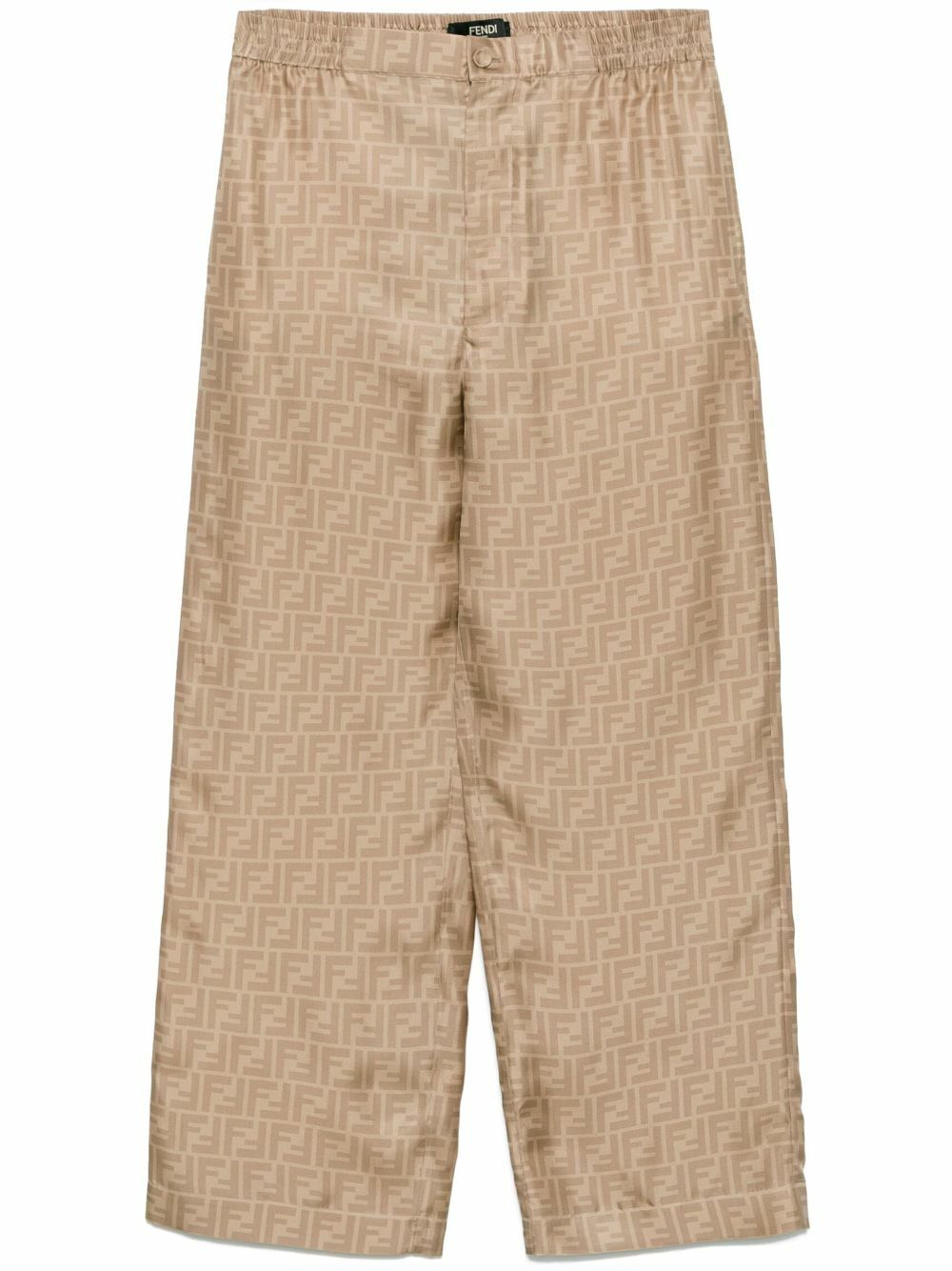 FENDI FF Silk Trousers Fendi