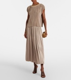 Joseph Rabat plissé midi skirt