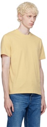 AMI Alexandre Mattiussi Yellow Ami de Cœur T-Shirt