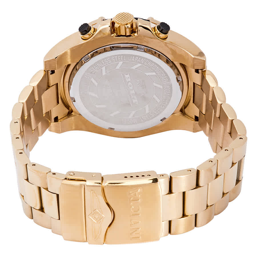 Invicta Bolt Chronograph Gold Dial Mens Watch 25515