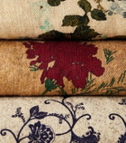 The House of Lyria Firmamento floral linen blanket
