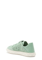 Jimmy Choo Diamond Light Flex Perforated Leather Sneakers Light Green