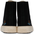 Vivienne Westwood Black High Top Plimsoll Sneakers
