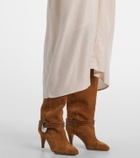 Marant Etoile Pleated gathered midi dress