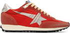 Golden Goose Red Marathon Sneakers