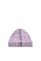 Diesel Ribbed vanise beanie - Knit caps - Unisex - Violet