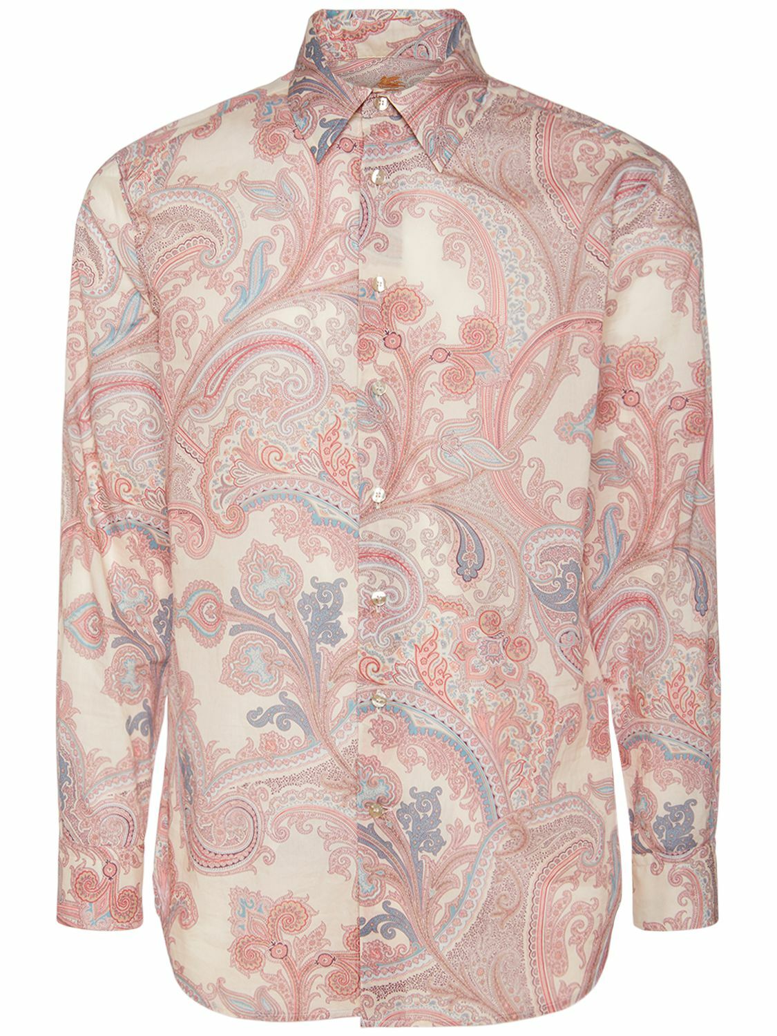 Etro Boys Paisley Print Shirt in Blue
