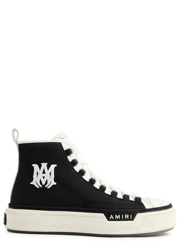 Photo: Amiri Court MA Canvas Hi-top Sneakers Black