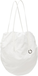 LOW CLASSIC White Shirring String Bag