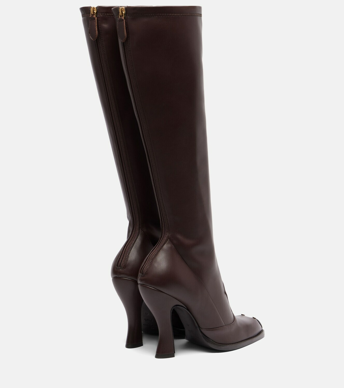 Etro Studded leather knee-high boots