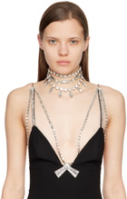 AREA Silver Crystal Baguette Choker