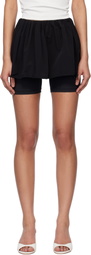 Kijun Black Puff Layered Skort