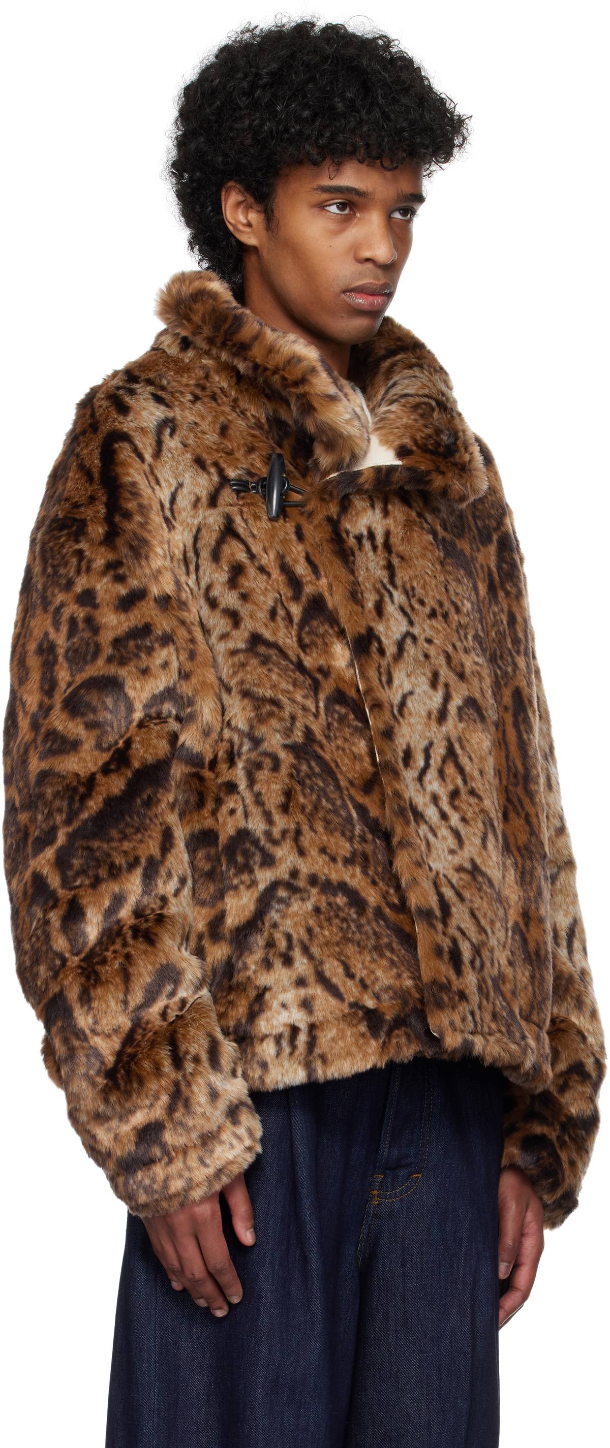 JACQUEMUS Brown 'The Fernando' Faux-Fur Jacket Jacquemus