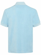 TOM FORD - Toweling Cotton Blend Polo Shirt