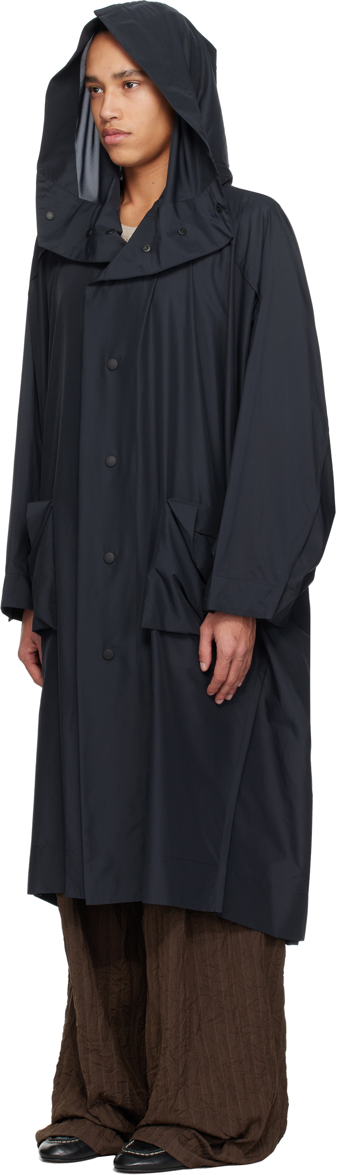 HOMME PLISSÉ ISSEY MIYAKE Navy Kite Coat Homme Plisse Issey Miyake