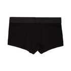 Versace Underwear Black Silk Boxer Briefs