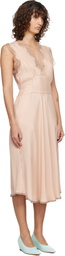 Maison Margiela Pink Silk Midi Dress