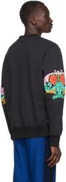 Versace Jeans Couture Black Sunflower Garland Sweatshirt