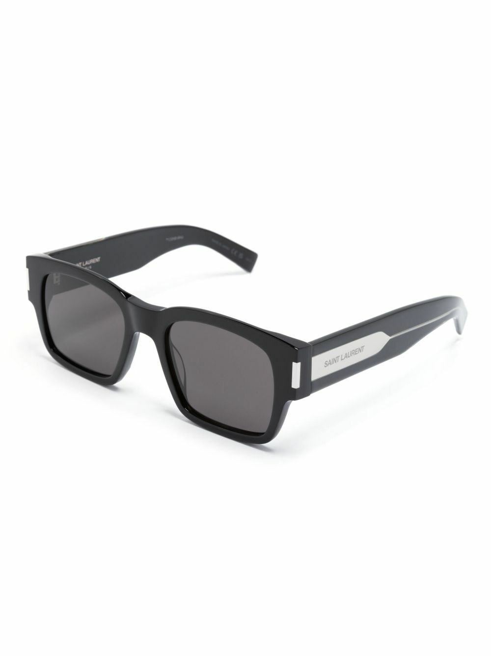 Saint Laurent Eyewear Logo-Plaque Square-Frame Sunglasses