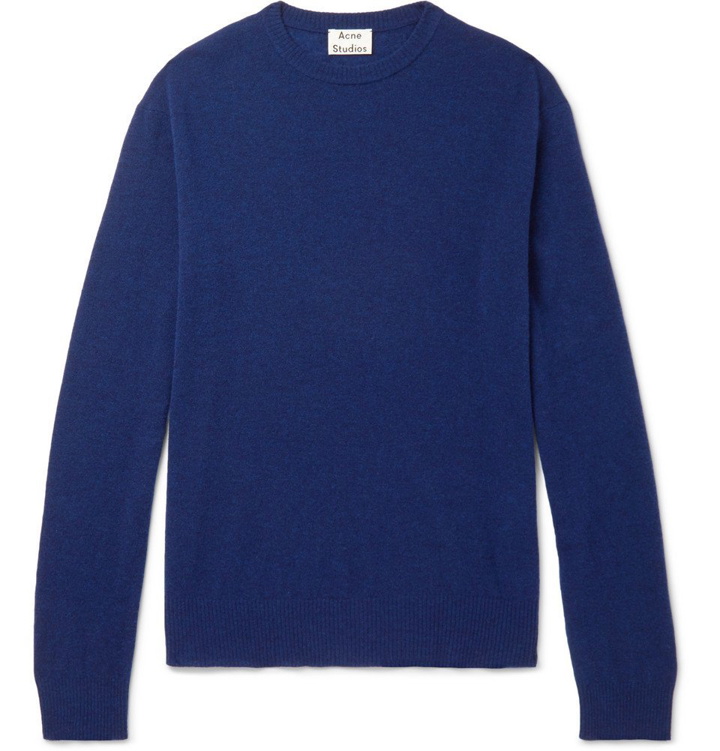 Photo: Acne Studios - Niale Wool-Blend Sweater - Men - Navy