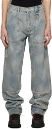 Reese Cooper Blue Double Knee Jeans