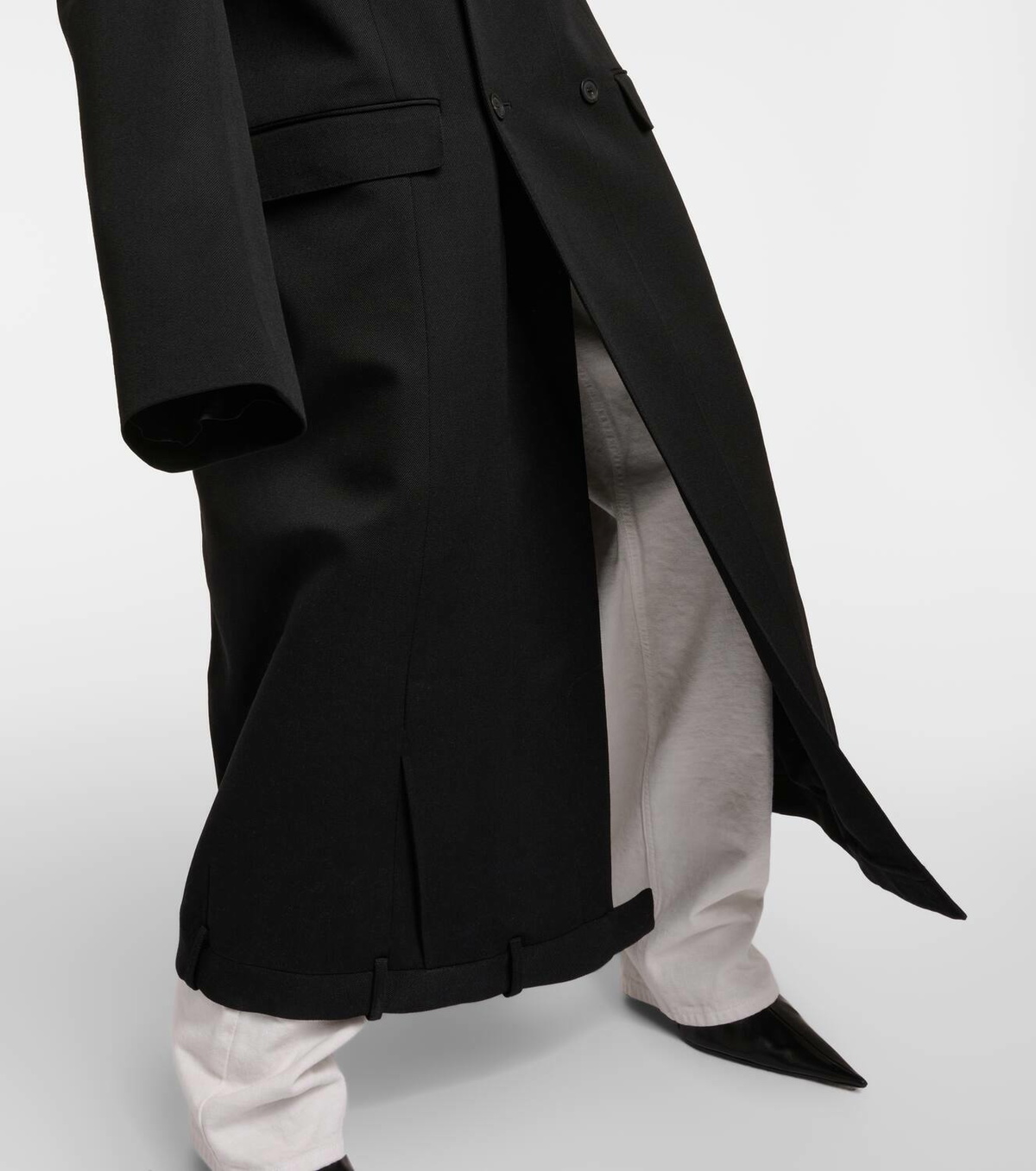 Balenciaga Deconstructed double-breasted wool coat Balenciaga