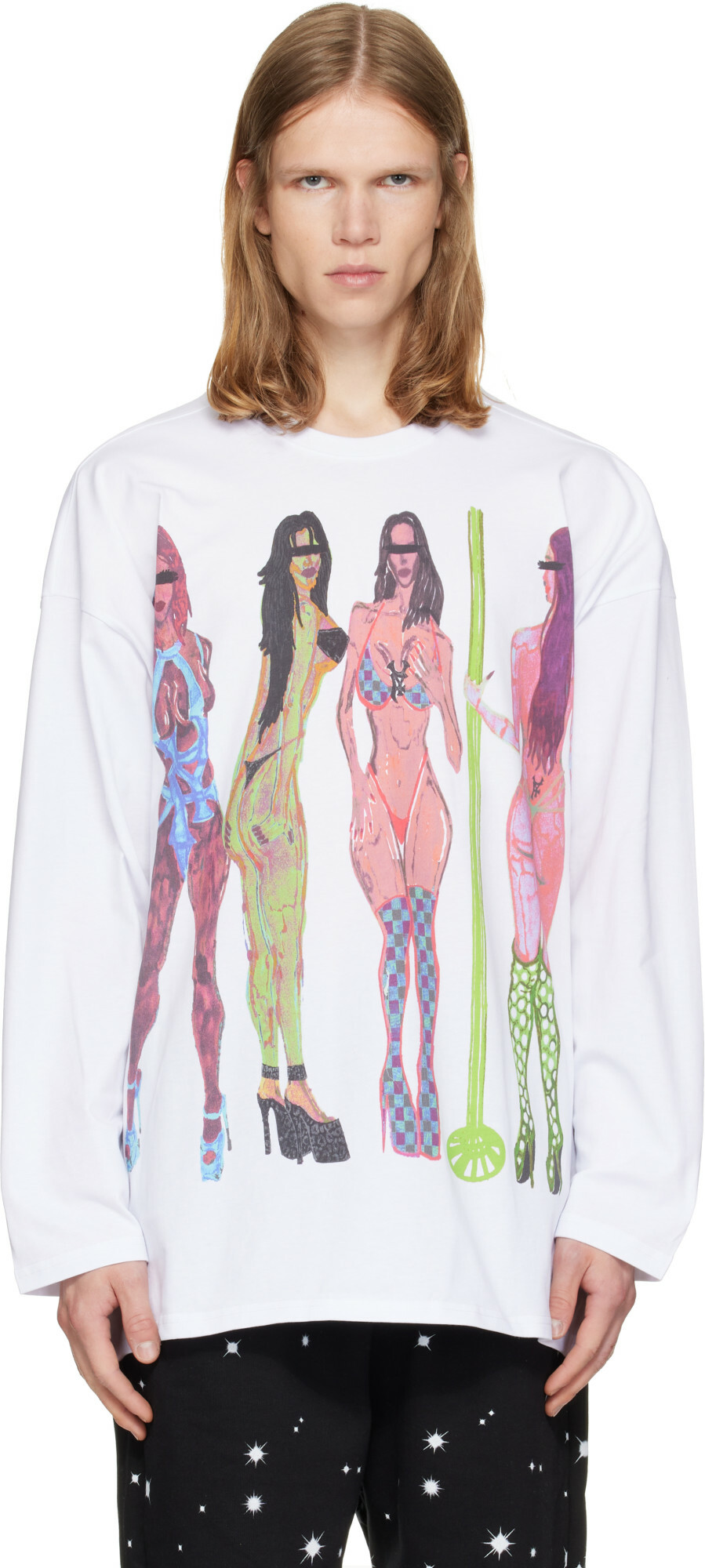 PDF Black 'La Flame' Long Sleeve T-shirt PDF
