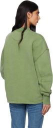 The Attico Green American Fleece Sweatshirt
