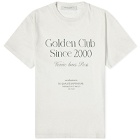 Golden Goose Men's Golden Club T-Shirt in Herritage White/Dark Green