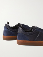 OFFICINE CREATIVE - Leather and Suede Sneakers - Blue