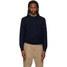 A.P.C. Navy Matthieu Wool Sweater