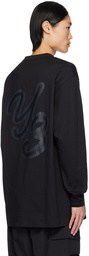 Y-3 Black Graphic Long Sleeve T-Shirt