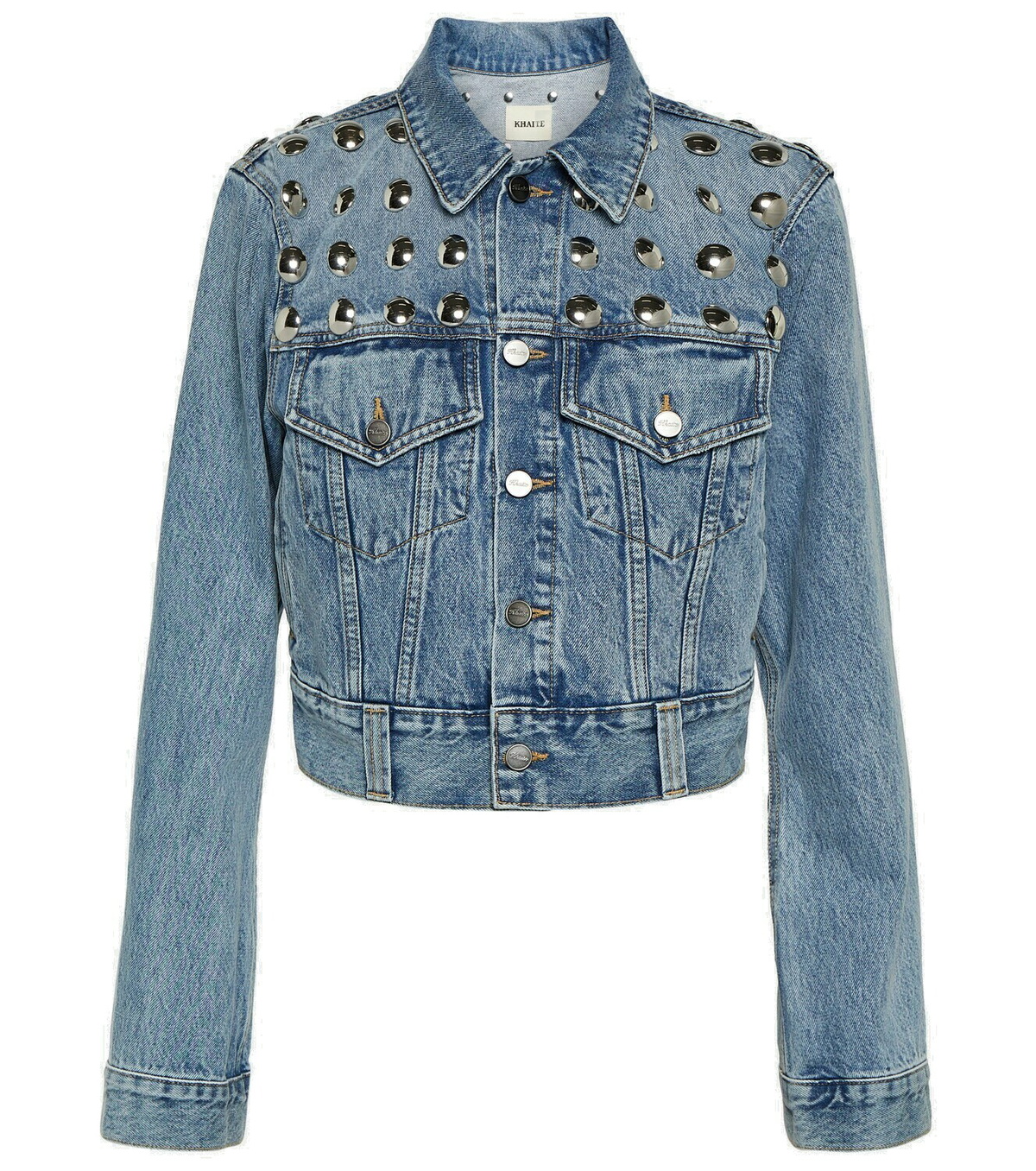 Khaite Rizzo embellished denim jacket Khaite