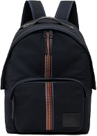 Paul Smith Navy 'Signature Stripe' Backpack