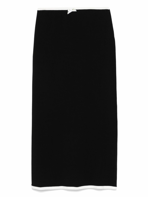 Photo: Rowen Rose Floral-Appliqué Maxi Skirt