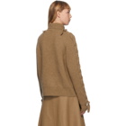 JW Anderson Brown Cable Insert Turtleneck