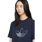 adidas Originals Navy Outline Trefoil T-Shirt