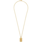 Emanuele Bicocchi Gold Tag Pendant Necklace