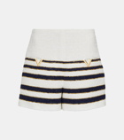 Valentino VGOLD striped tweed shorts