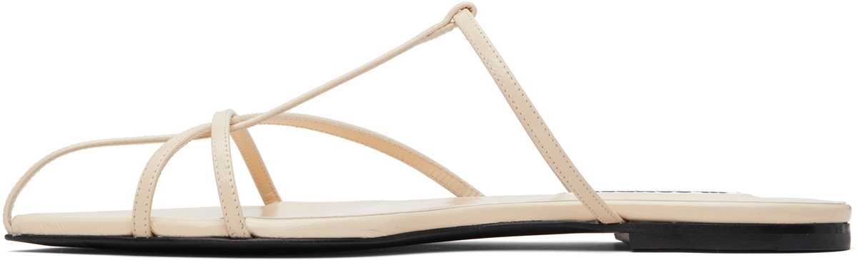 Jil Sander Off-White Cage Flat Sandals